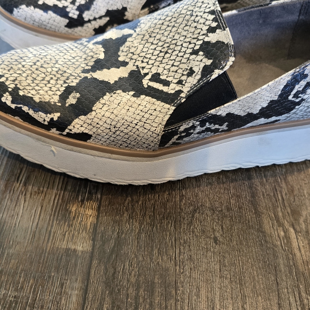 Dr Scholls Lexi Snakeskin Print Wedge Orthopedic Loafer Shoes Womens 10M - Picture 11 of 16